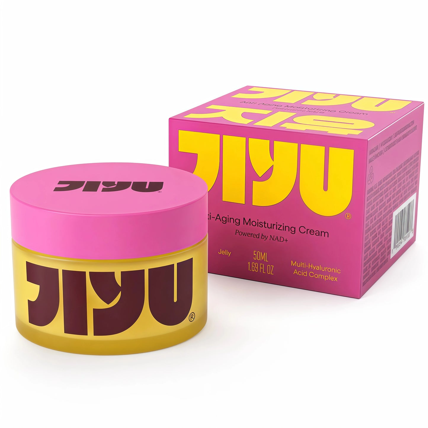 JIYU NAD+ Hydrating Face Moisturizer – Korean Anti-Aging Cream for Radiant, Firm & Smooth Skin – Deeply Hydrating & Brightening Daily Moisturizer Cream for Face and Body, All Skin Types – 50 ml